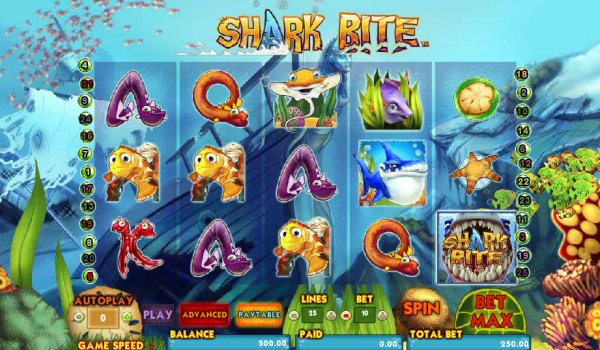 Shark Bite Slot Game Reels