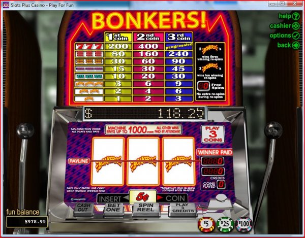 Screenshot of Bonkers Slots from RealTime Gaming