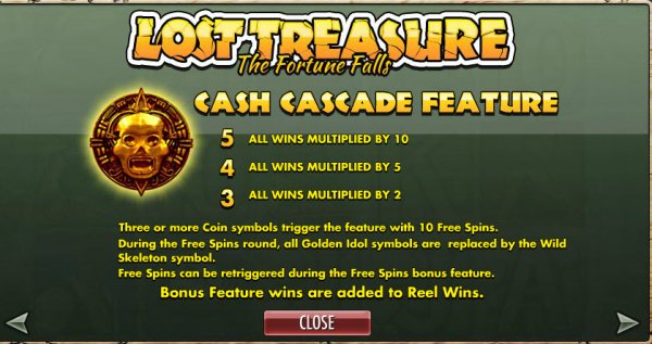 Lost Treasure The Fortune Falls Feature