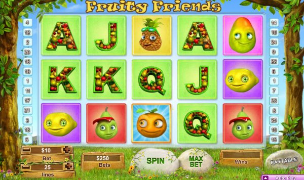 Fruity Friends Slot Game Reels