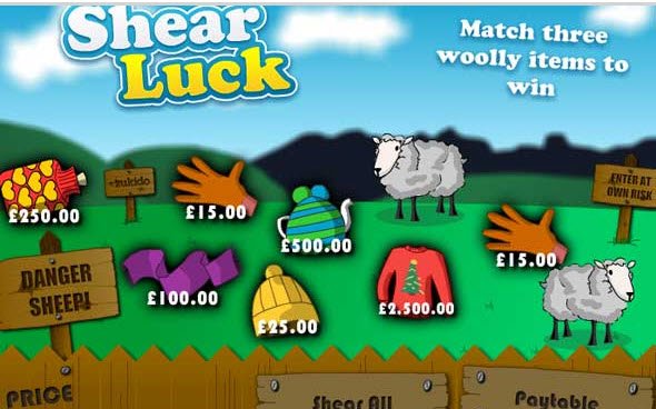 Shear Luck Scratch Game Scratched