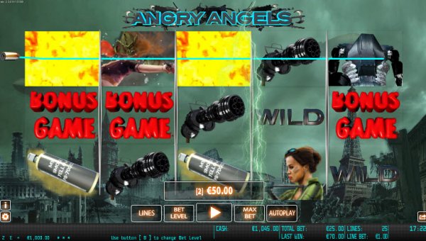 Angry Angels Slot Game Reels