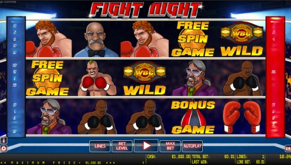 Fight Night Slot Game Reels