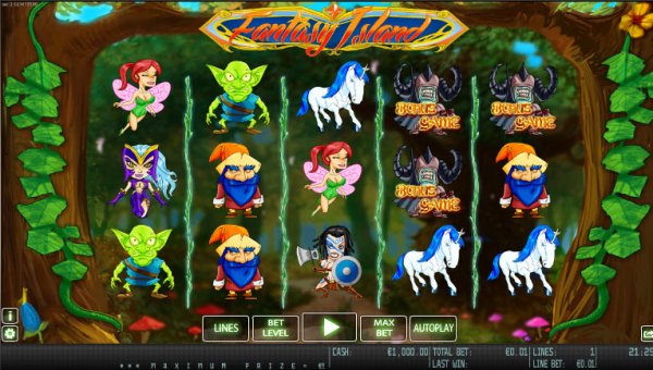 Fantasy Island Slot game Reels