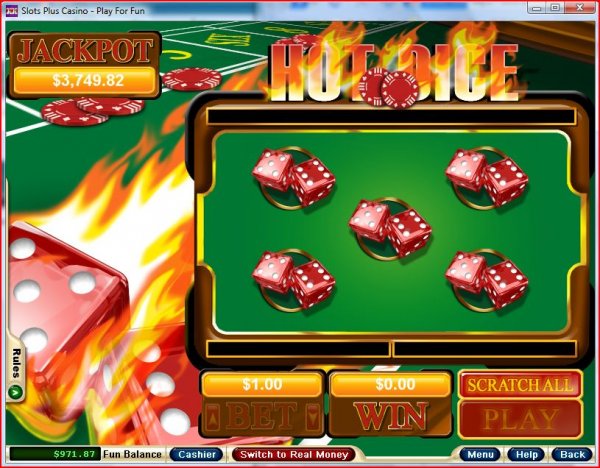 Screenshot of Hot Dice Scracher by RealTime Gaming