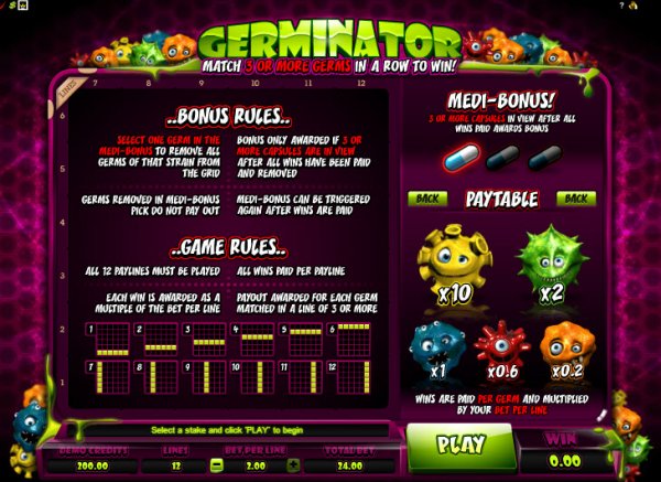 Germinator Game Rules