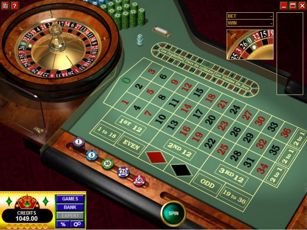 Screenshot from Microgaming's European Roulette Gold