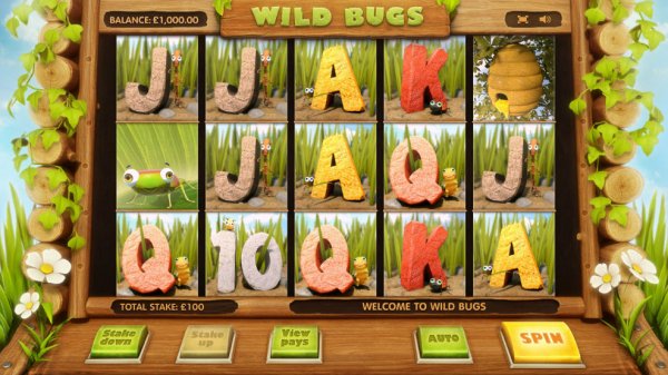 Wild Bugs Slot Game Reels