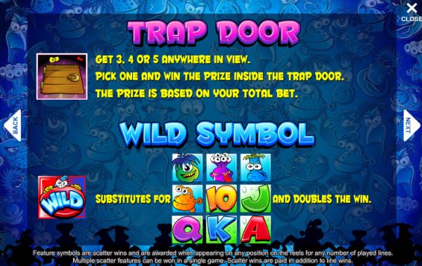 Mental Money Monsters Slot Trap Door Bonus