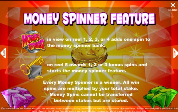Money Spinner Feature