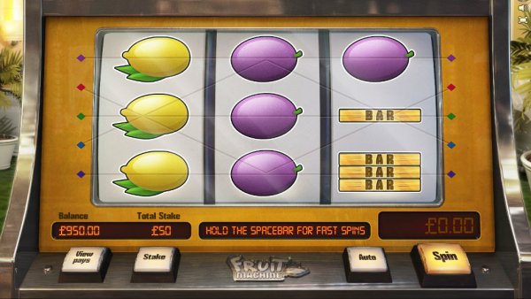 Fruit Machine Slot Game Reels