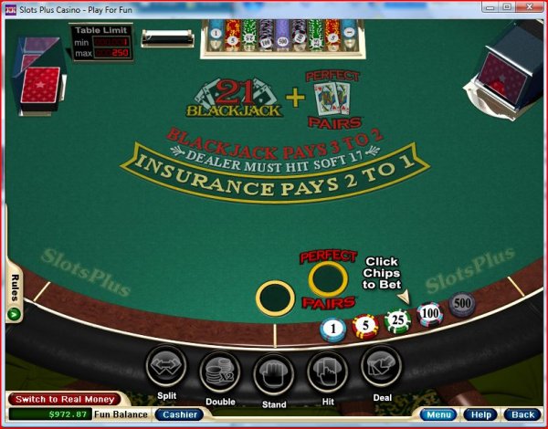 Perfect Pairs Blackjack by RealTime Gaming