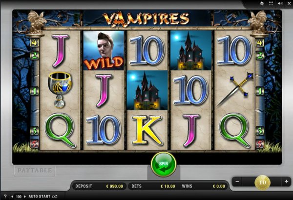 Vampires Slot Game Reels