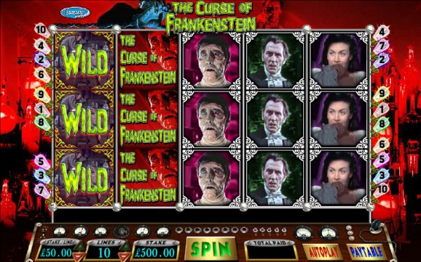 The Curse of Frankenstein Slot   Game Reels
