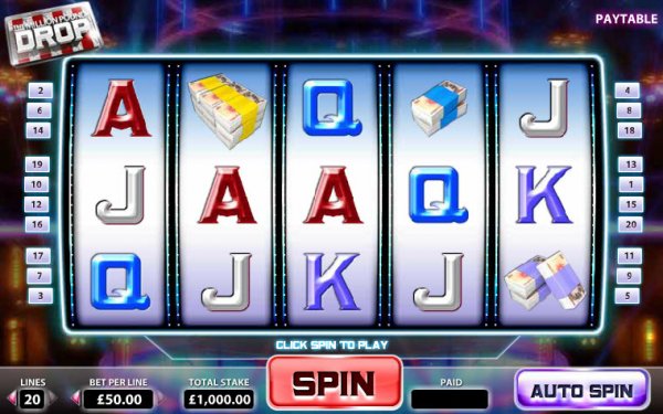 The Million Pound Drop Slot Game Reels