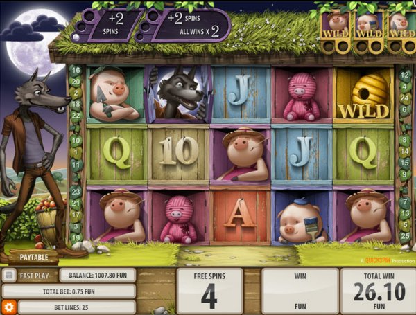 Big Bad Wolf Slot Game Reels