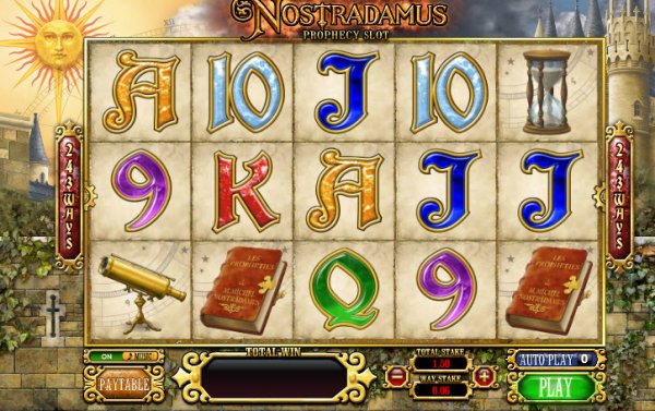 Nostradamus  Prophecy Slot Game Reels