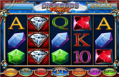 Diamonds Wild Slot Game Reels