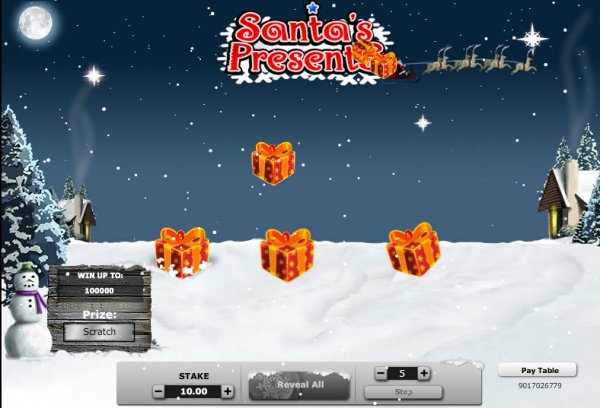 Santa's Presents Scratch Game