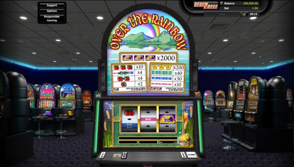 Over The Rainbow Slot Floor View