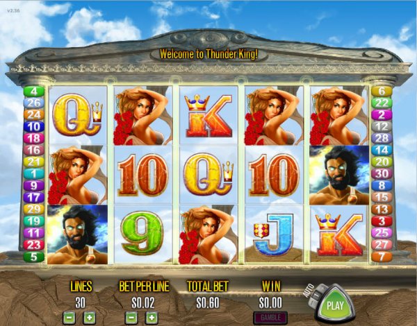 Thunder King Slot Game Reels