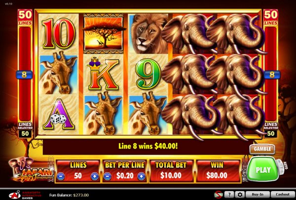 Safari Spirit Slot Game Reels