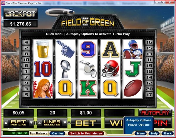 Screenshot of Field of Green Slots by RealTime Gaming