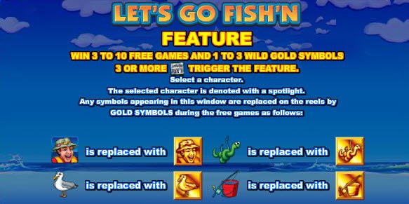 Let's Go Fish'n Slot Feature