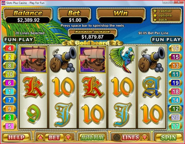 Screenshot of Gold Beard Slots by RealTime Gaming