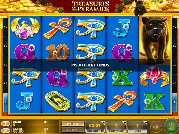 Treasures of the Pyramids Slot   Game Reels