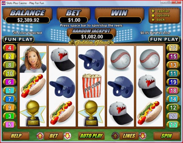 Screenshot of Golden Glove Slots from Vegas Technology