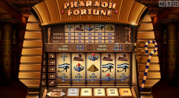 Pharaoh Fortune Slot Game Reels