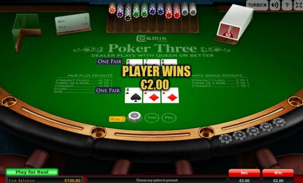 Gamescale Poker Three