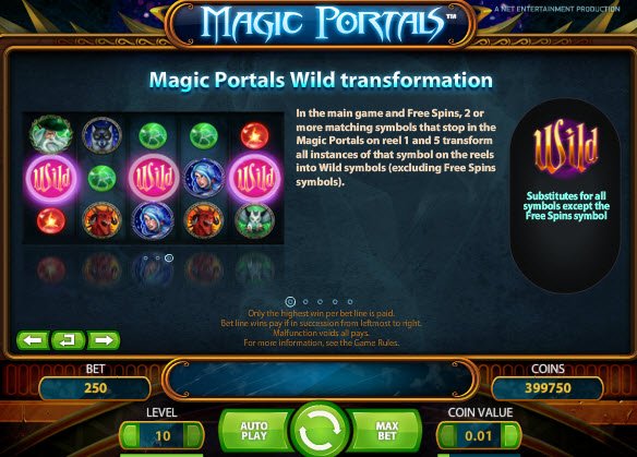 Magic Portals Slot  Feature