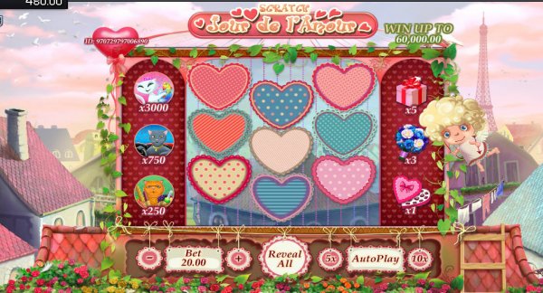 Jour de l'Amour Scratch Game 