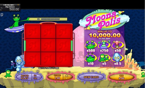 MoonaPolis Scratch Game