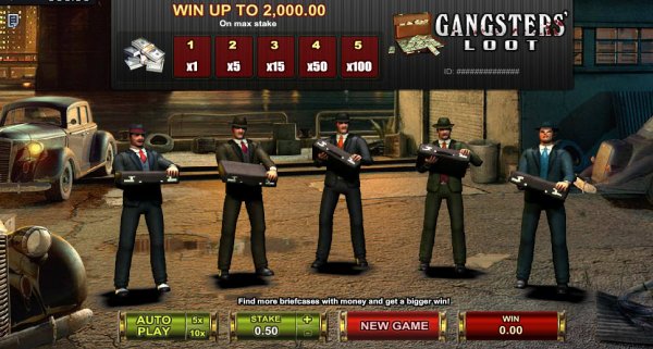 Gangster's Loot Scratch Game