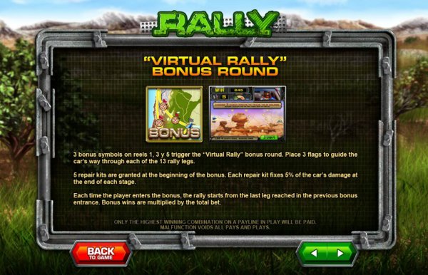 Rally Argentina Slot Virtual Rally Bonus