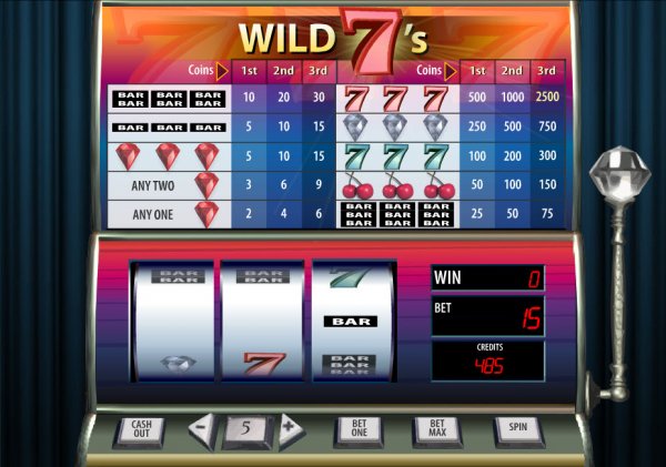 Wild 7's Slot Game Reels