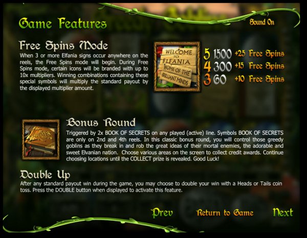 Greedy Goblins Slot Features