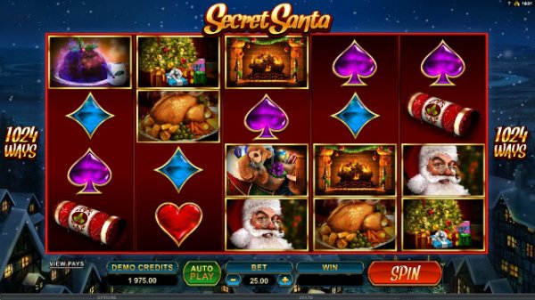 Secret Santa Slot Game Reels