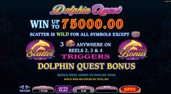 Dolphin Quest Slot Wild Feature