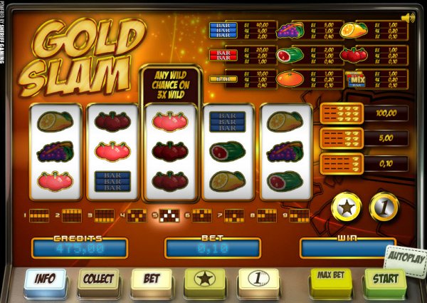 Gold Slam Slots Game Reels