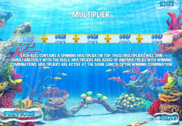 Underwater World Slot Multiplier Feature