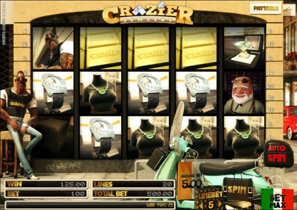 Crazier Jewelry Slot Game Reels