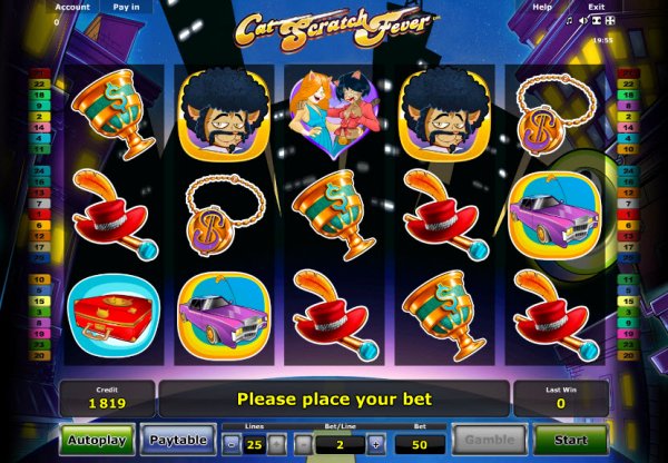 Cat Scratch Fever Slot Game Reels