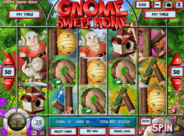Gnome Sweet Home Slot Game Reels