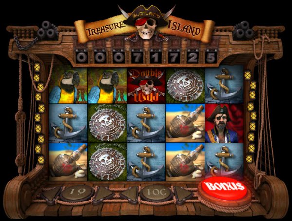 Treasure Island Slot Game Reels