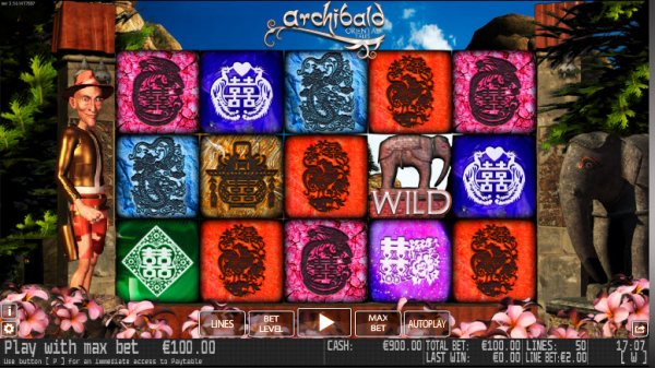 Archibald Oriental Tales Slot Game Reels