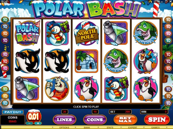 The game play of Polar Bash slots